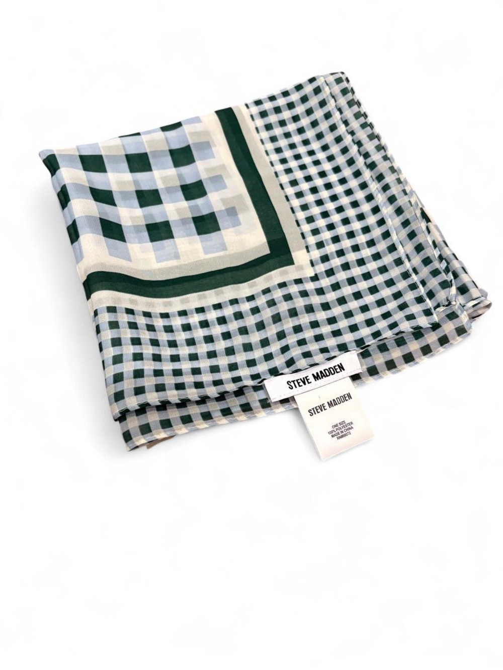 Steve Madden Green and Cream scarf